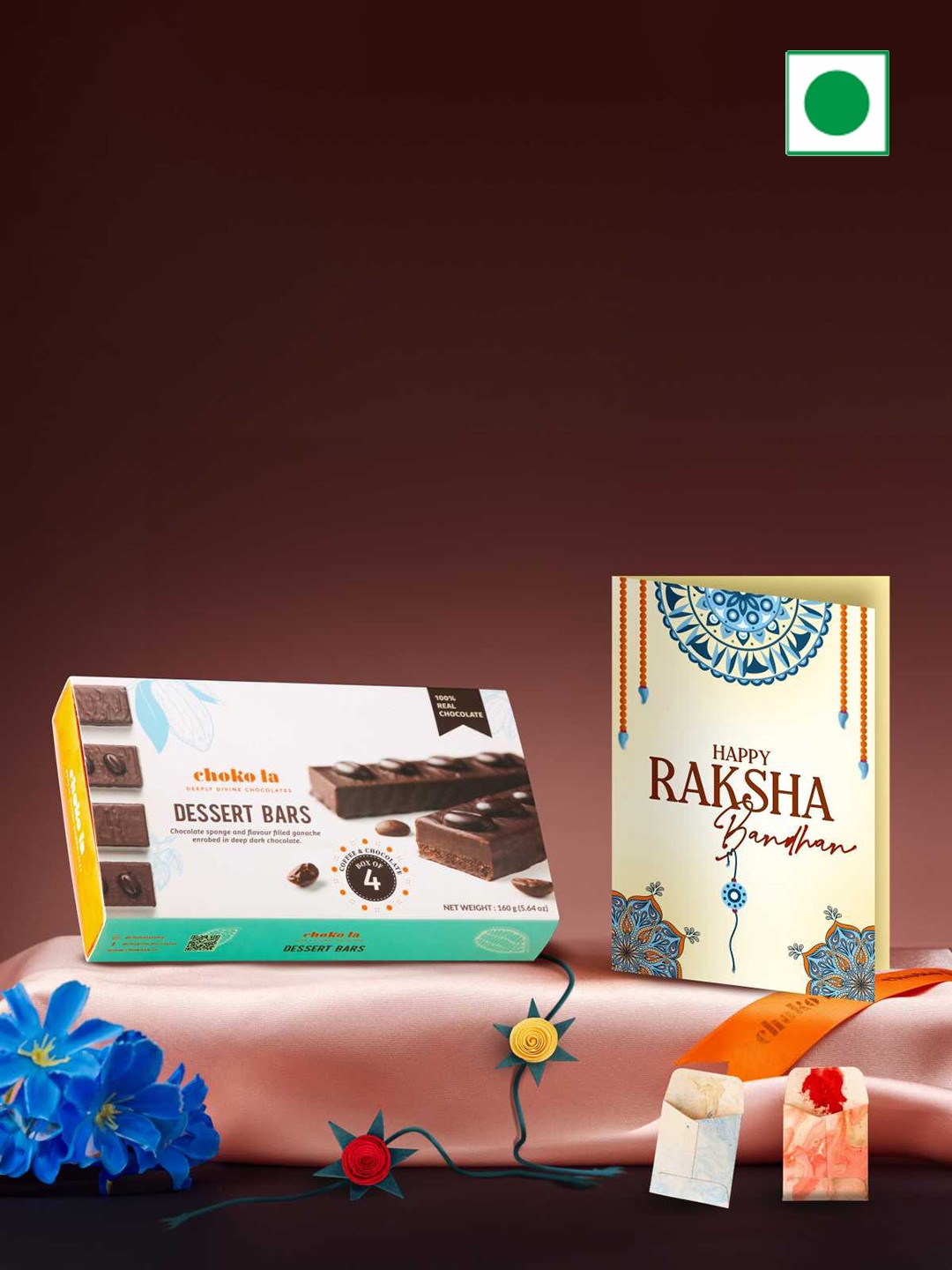 

choko la Dessert Bar Gift Pack Hamper- 160 G, Orange