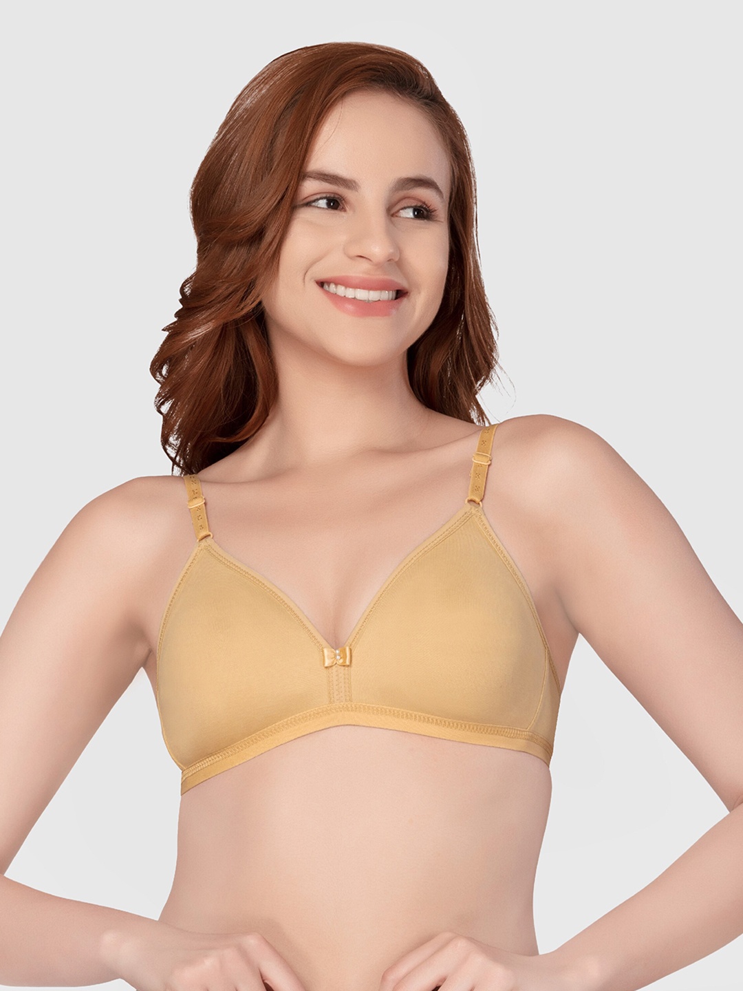 

Daisy Dee Full Coverage Non Padded Cotton T-shirt Bra- All Day Comfort, Nude