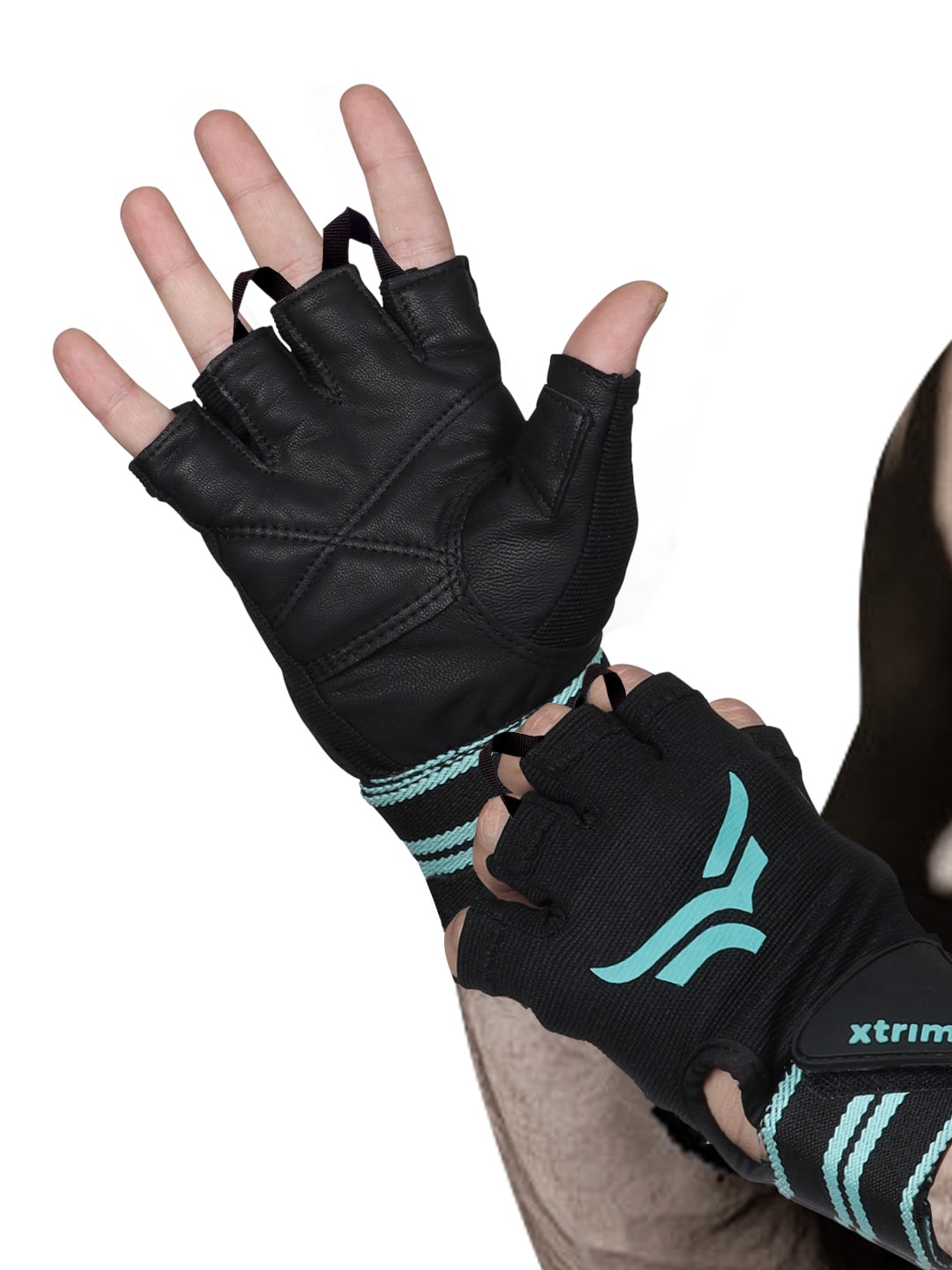 

Xtrim Unisex Leather Sport Gloves, Black