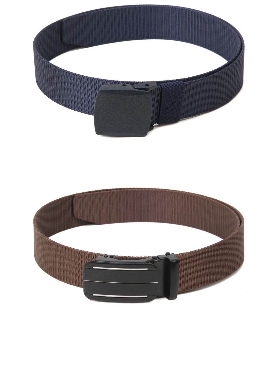 

Calvadoss Girls Set of 2 Textured Belt, Navy blue