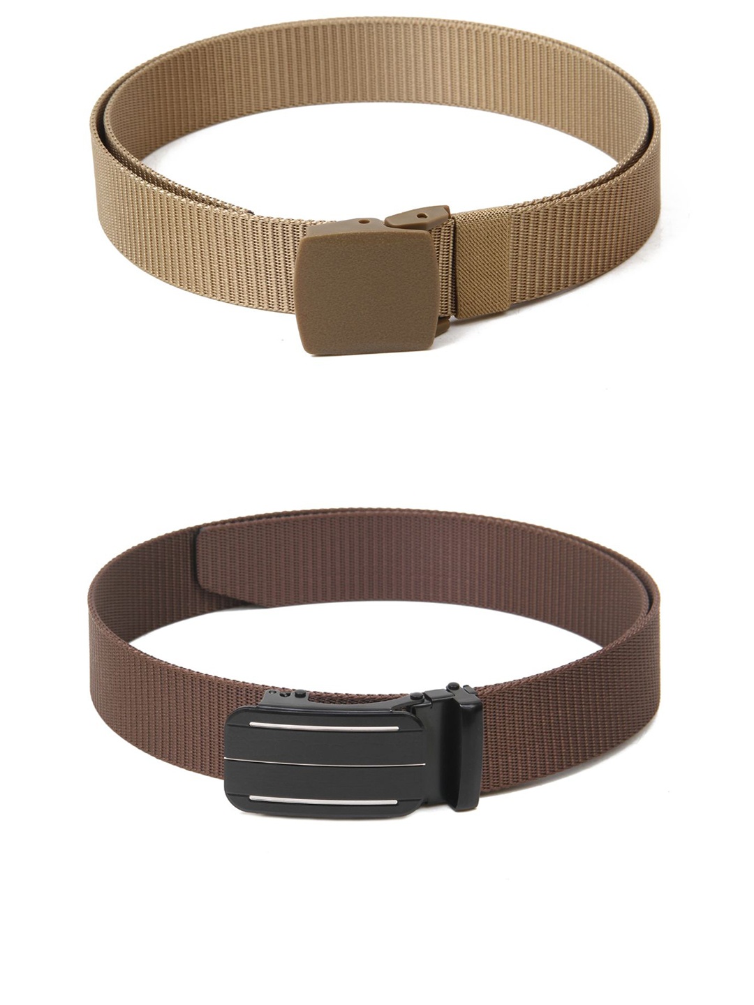 

Calvadoss Girls Set of 2 Textured Belt, Beige