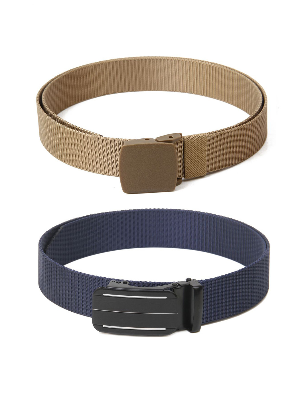 

Calvadoss Girls Set of 2 Textured Belt, Beige
