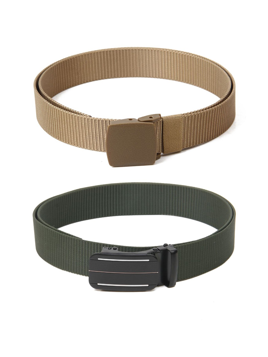 

Calvadoss Girls Set of 2 Textured Belt, Beige