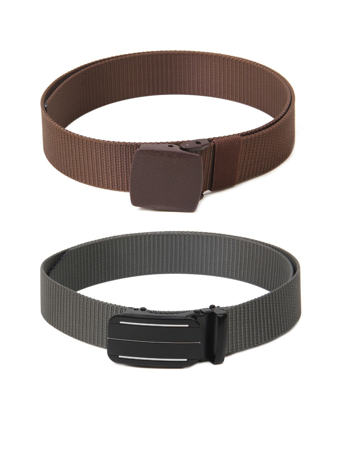 

Calvadoss Girls Set of 2 Textured Belts, Brown