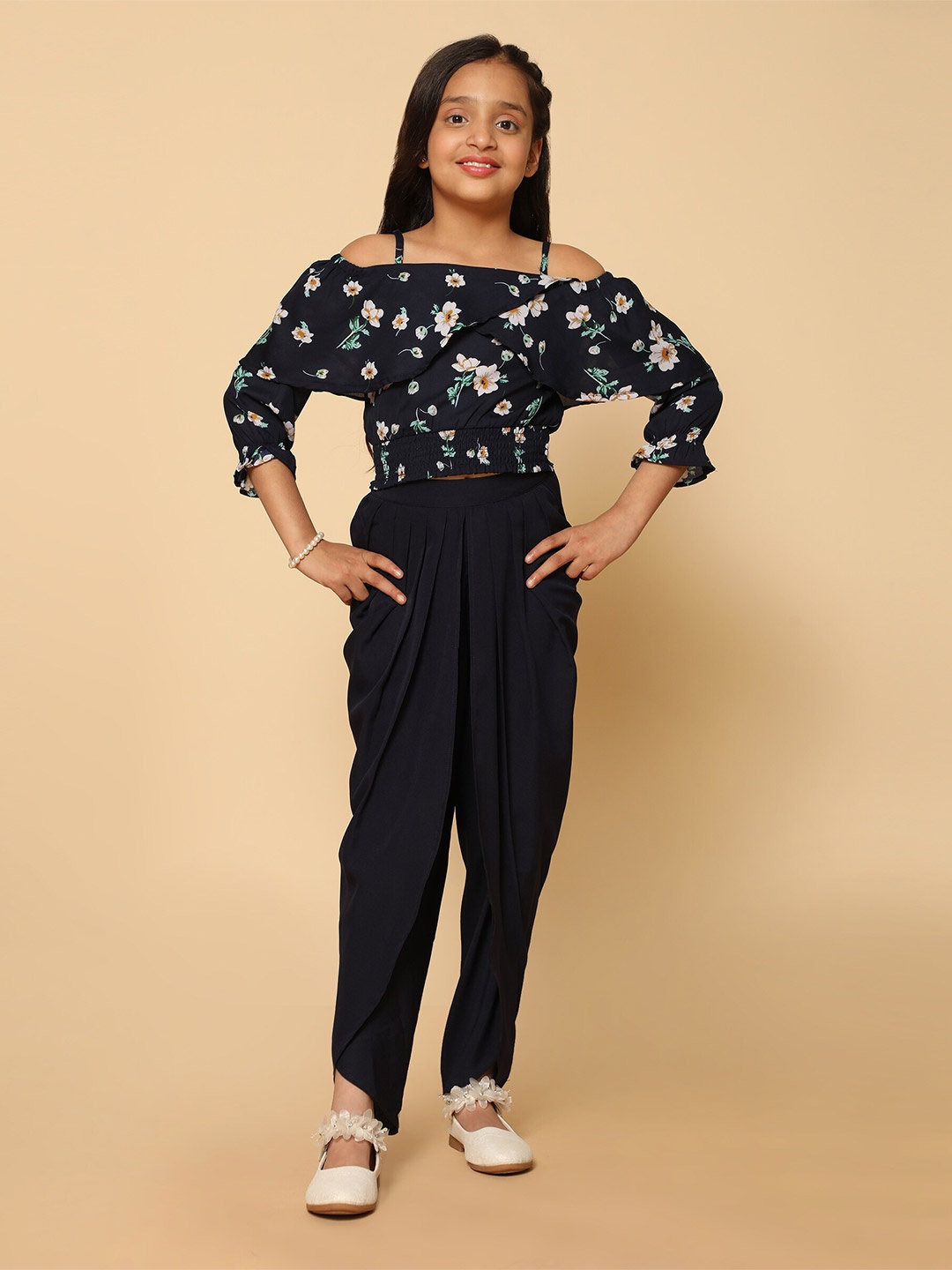 

Kids Cave Floral Maxi Dress, Blue