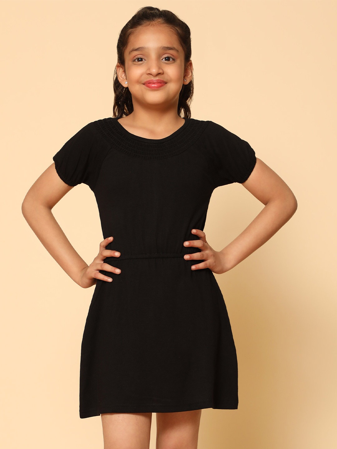

Kids Cave A-Line Dress, Black