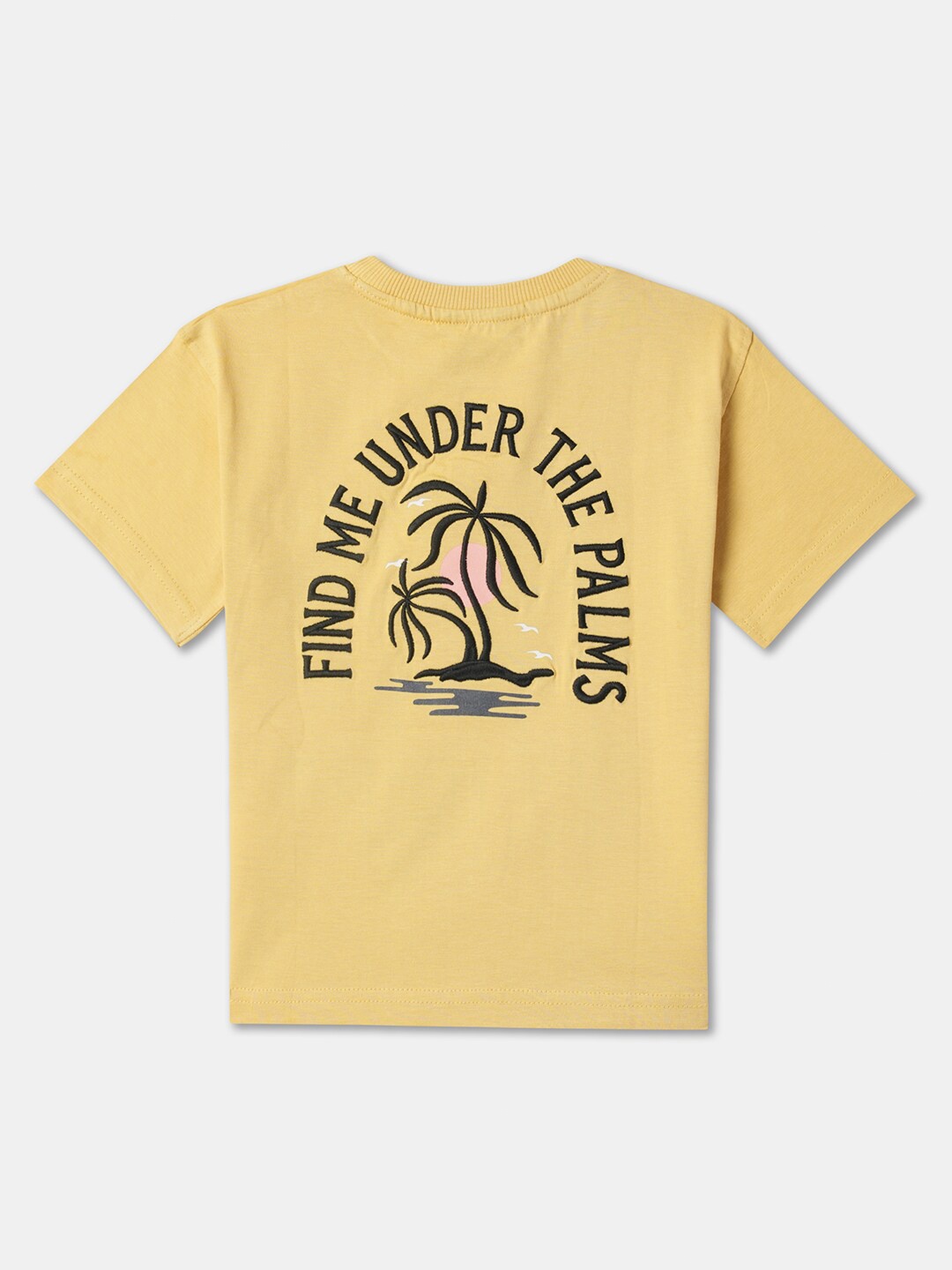 

R&B Boys Typography Printed T-shirt, Yellow