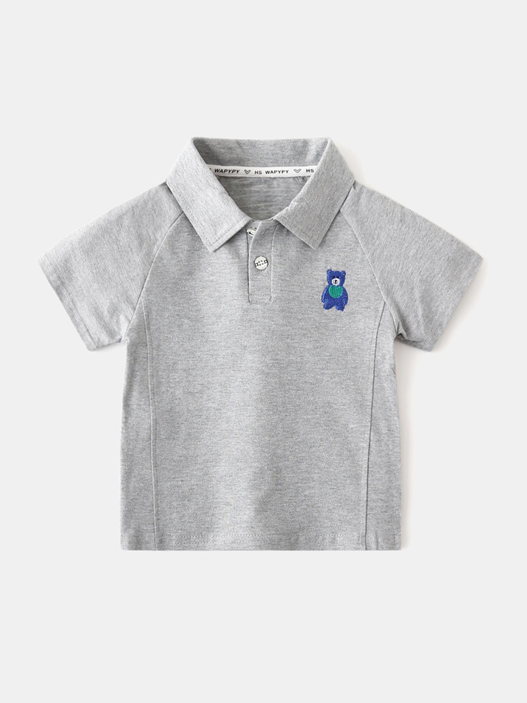 

StyleCast Boys Grey Polo Collar T-shirt