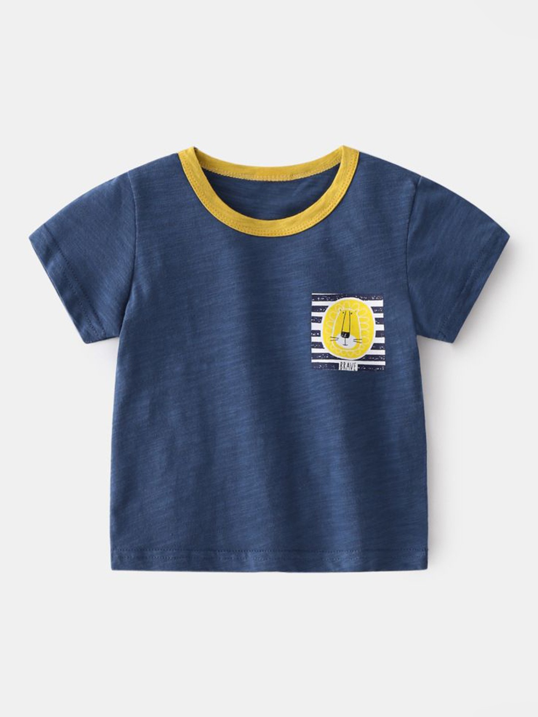 

StyleCast Navy Blue Boys Graphic Printed Pure Cotton T-shirt
