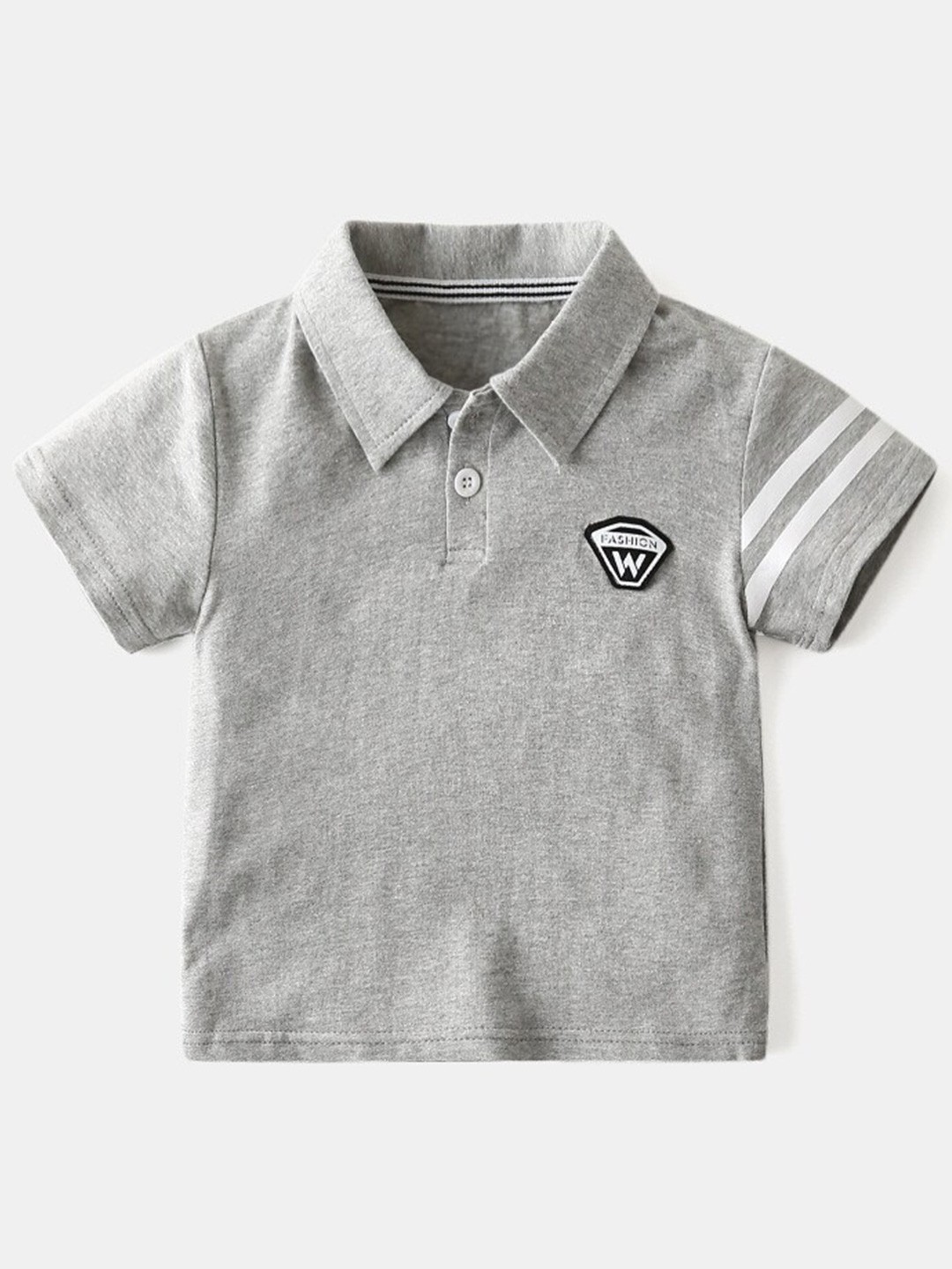 

StyleCast Boys Grey Polo Collar T-shirt