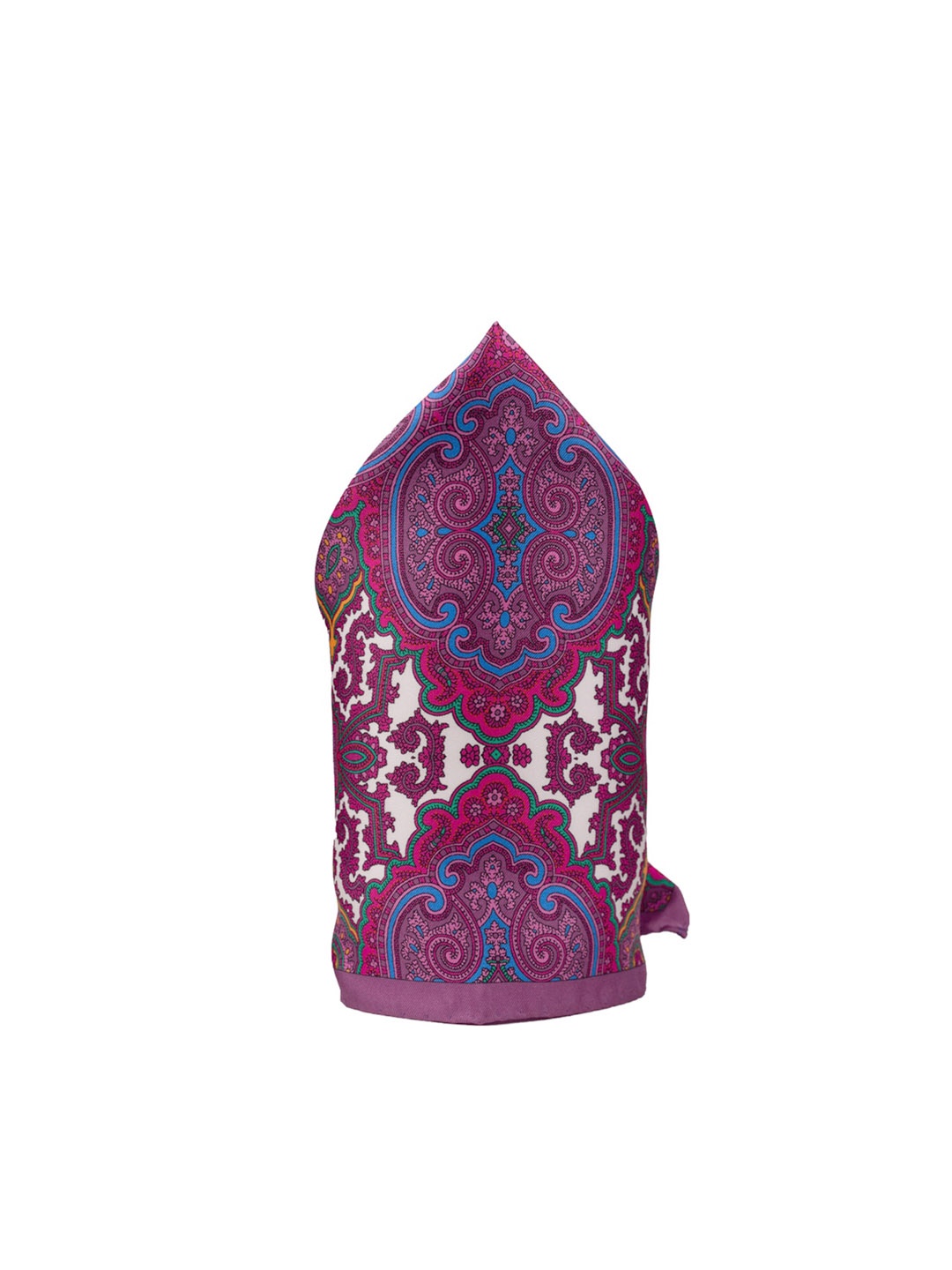 

The Tie Hub Printed Silk Pocket Squares, Pink
