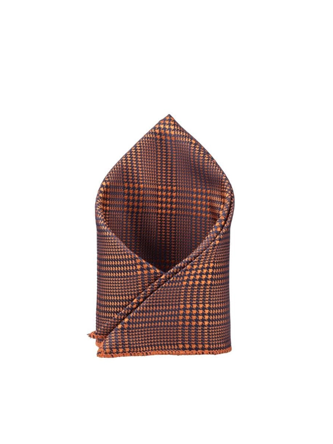 

The Tie Hub Printed Microfiber Pocket Squares, Orange