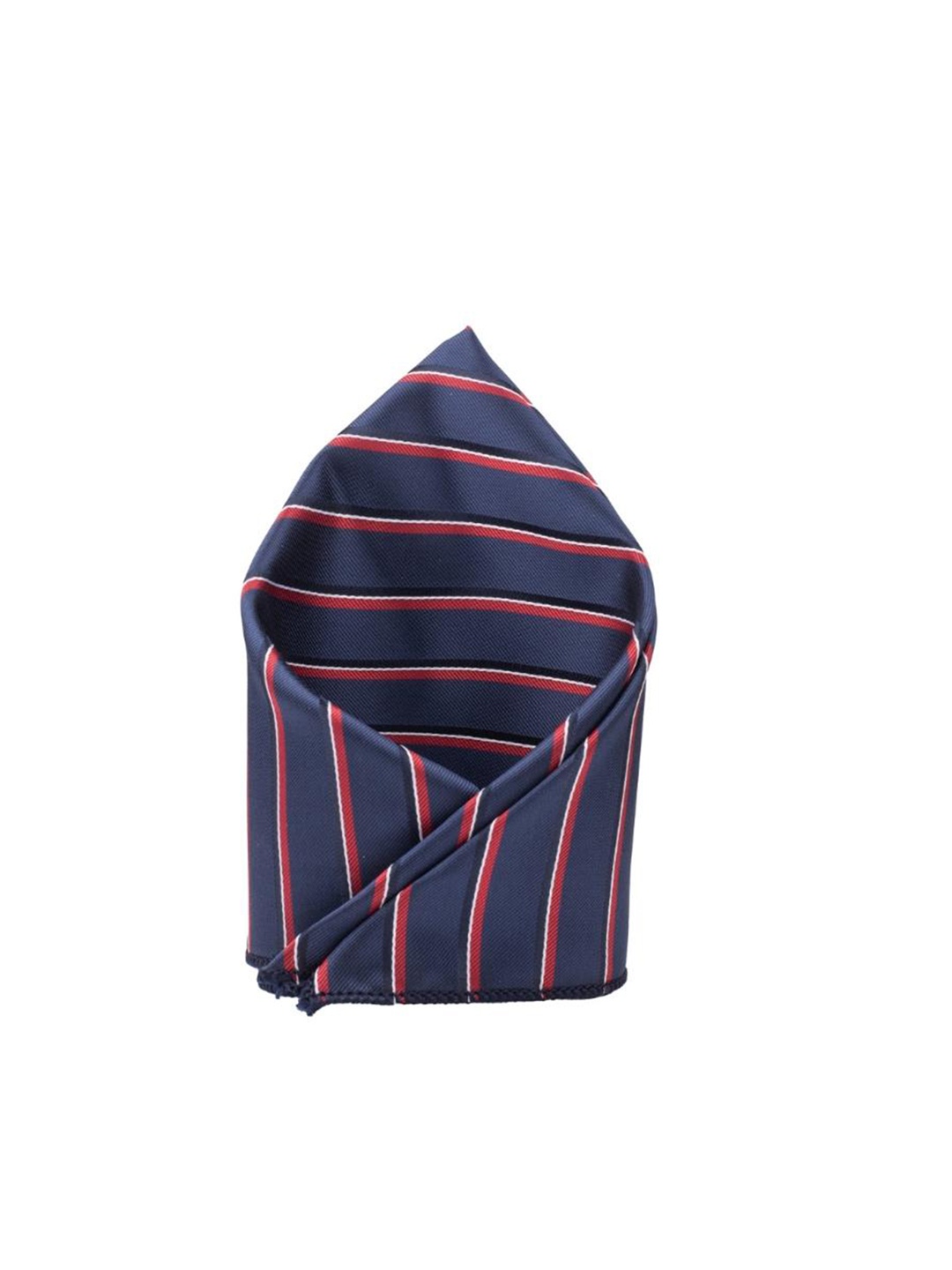 

The Tie Hub Printed Microfiber Pocket Squares, Navy blue