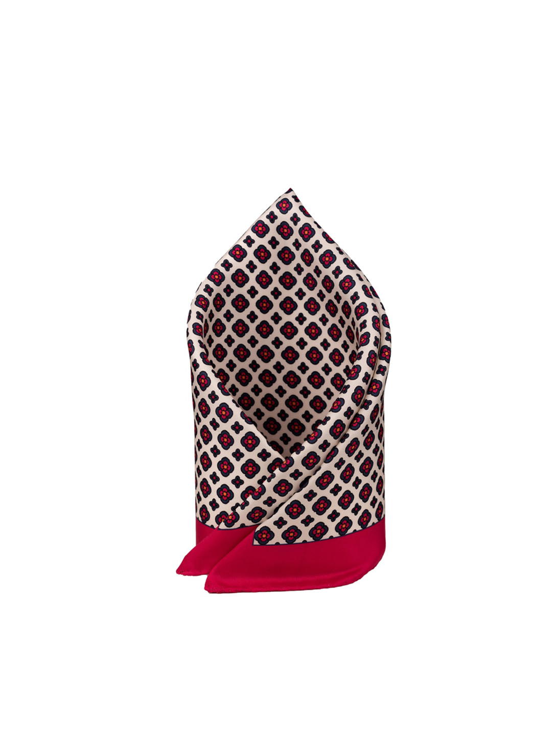 

The Tie Hub Printed Silk Pocket Squares, Pink