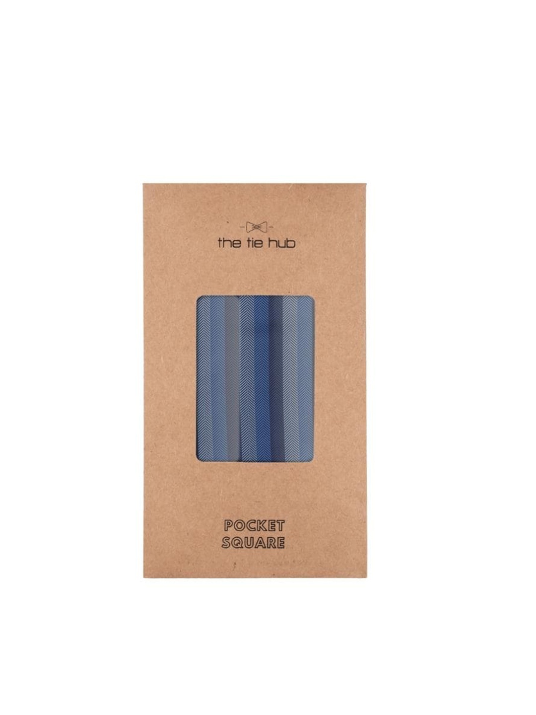 

The Tie Hub Printed Microfiber Pocket Squares, Blue