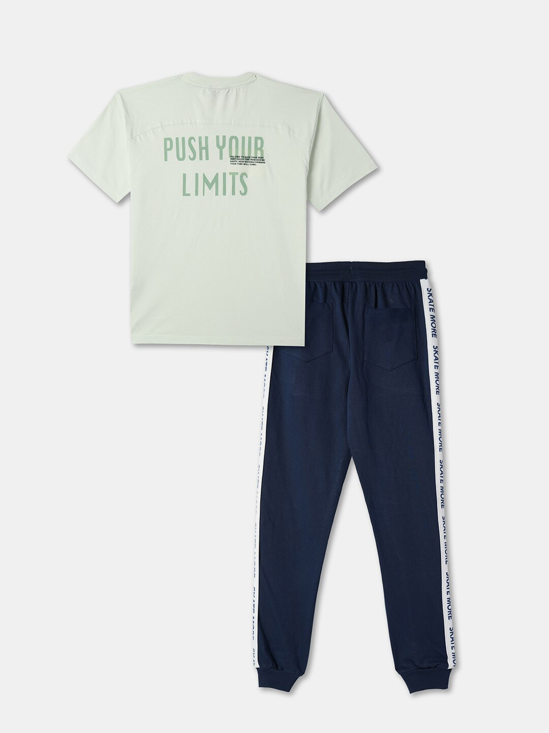 

R&B Boys Printed Top with Pyjama, Navy blue