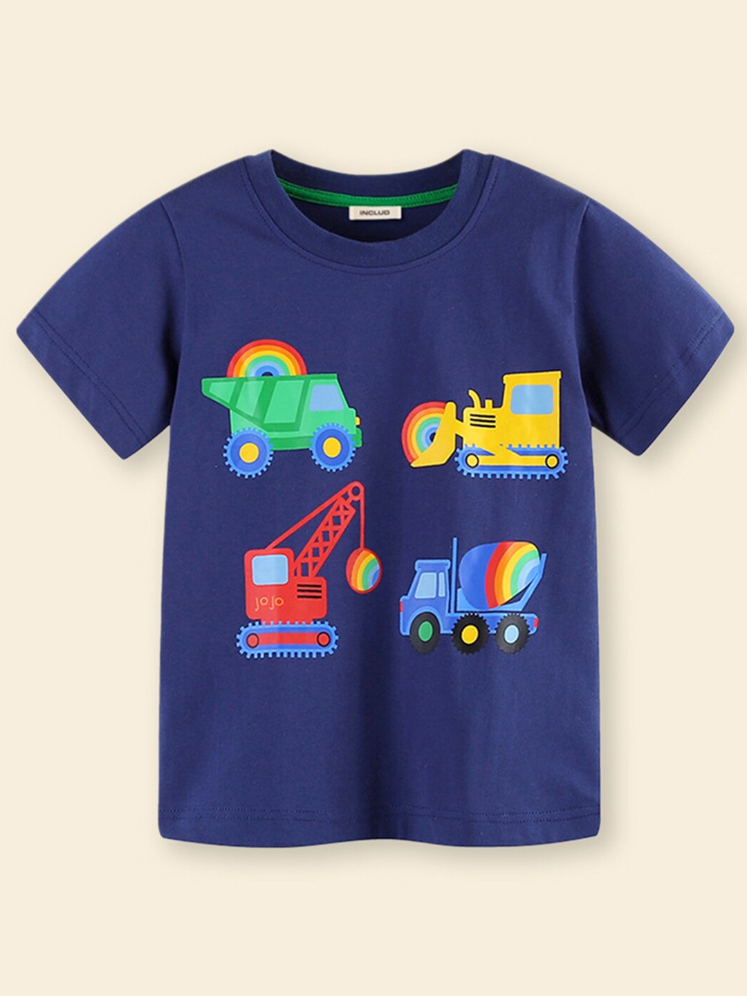 

INCLUD Boys Graphic Printed T-shirt, Navy blue