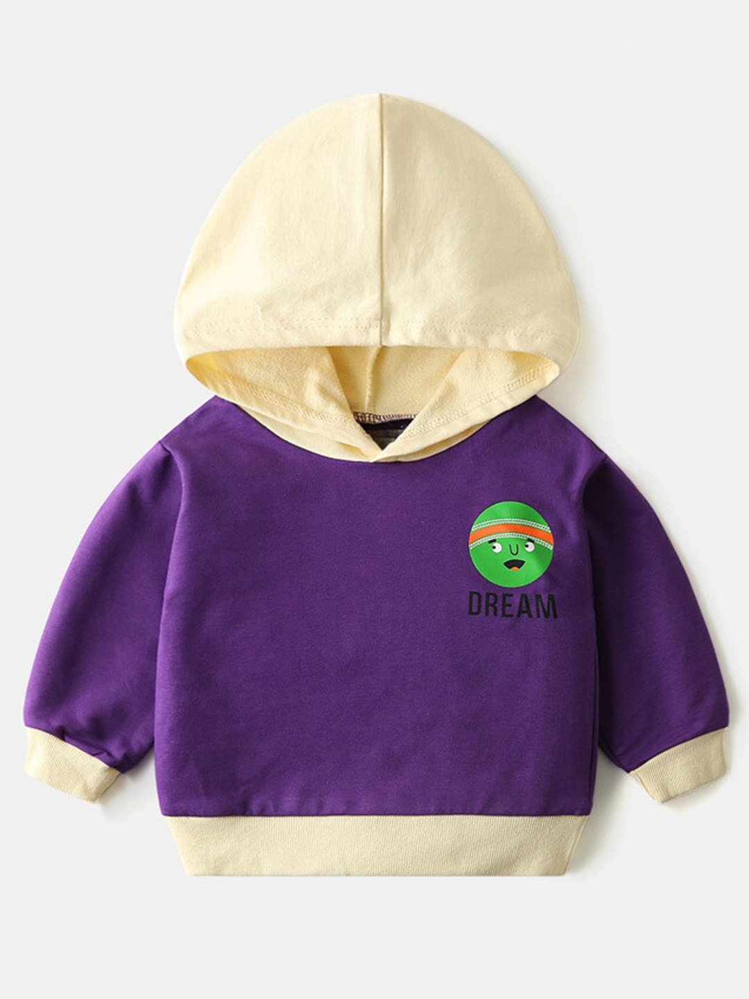 

StyleCast Boys Printed Hooded Long Sleeves Cotton Sweatshirt, Purple