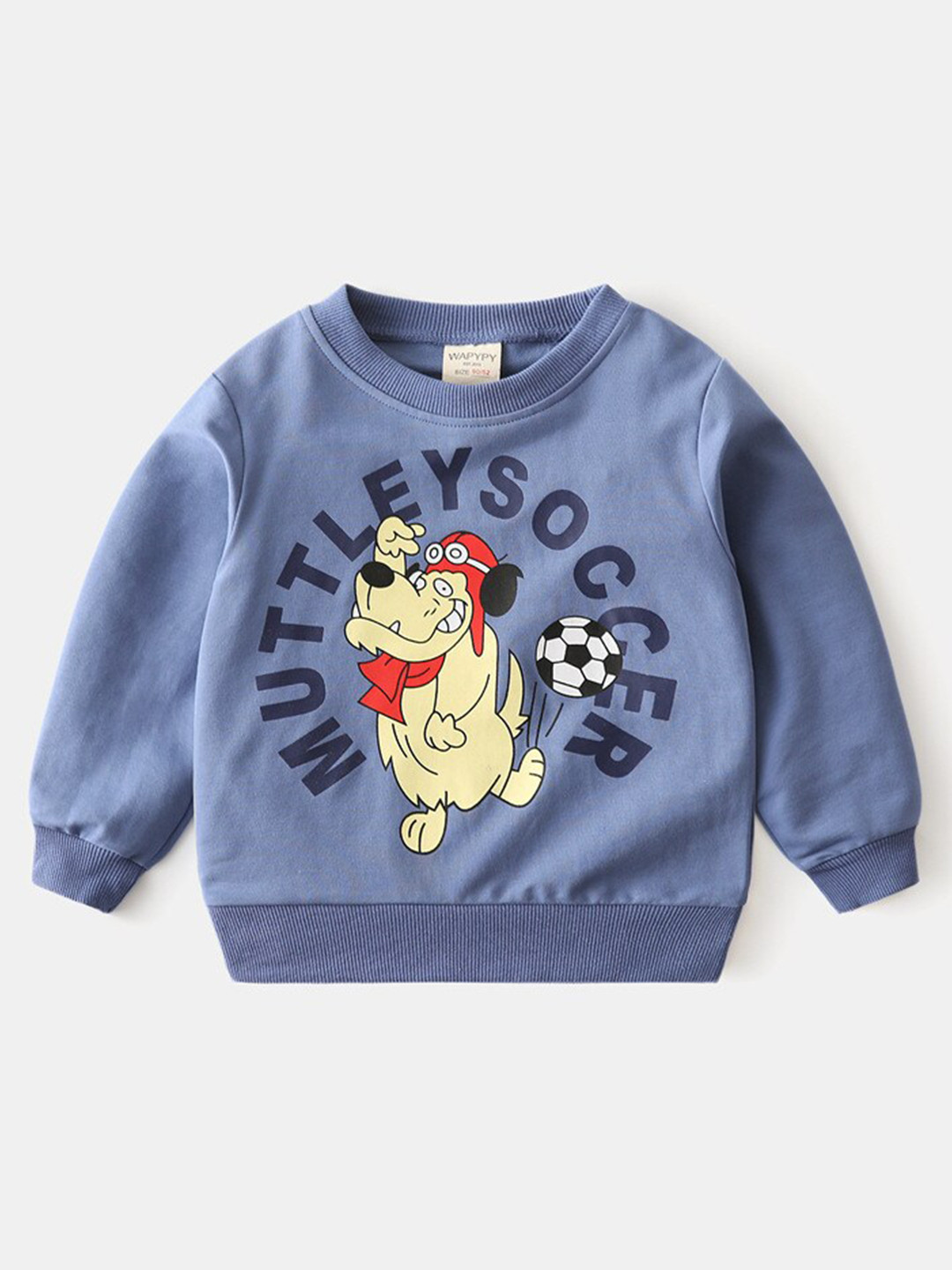 

StyleCast Kids Printed Round Neck Long Sleeves Cotton Sweatshirt, Blue