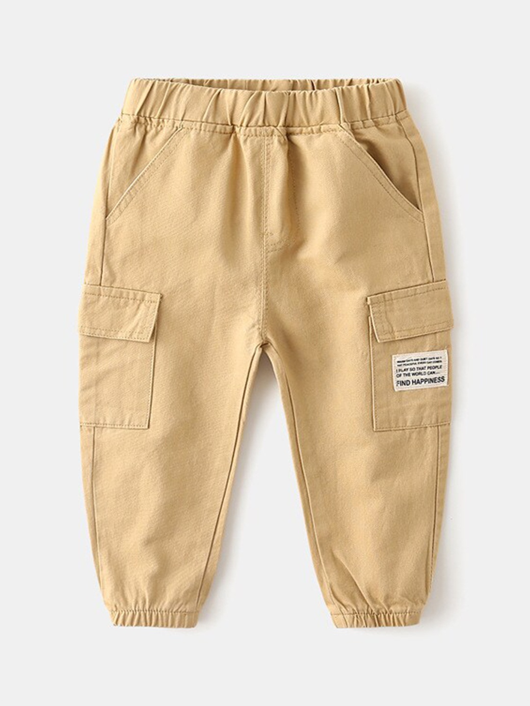 

StyleCast Boys Beige Cotton Joggers Trousers