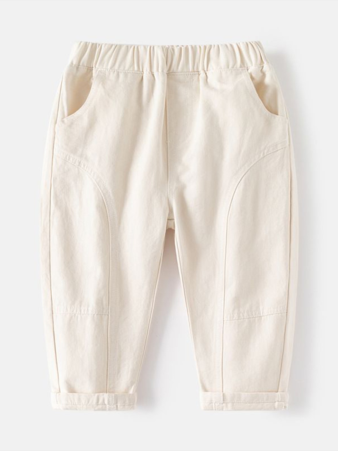 

StyleCast Beige Boys Mid-Rise Chinos Trousers