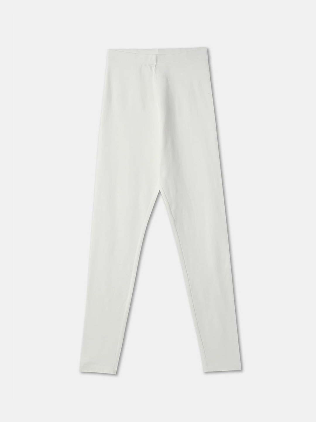 

R&B Girls Cotton Ankle Length Leggings, White
