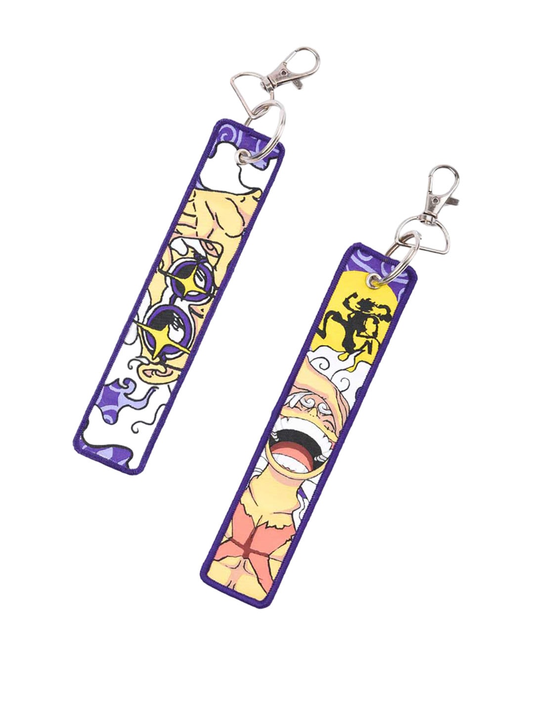 

COMICSENSE 2Pcs Printed Key chain, Purple