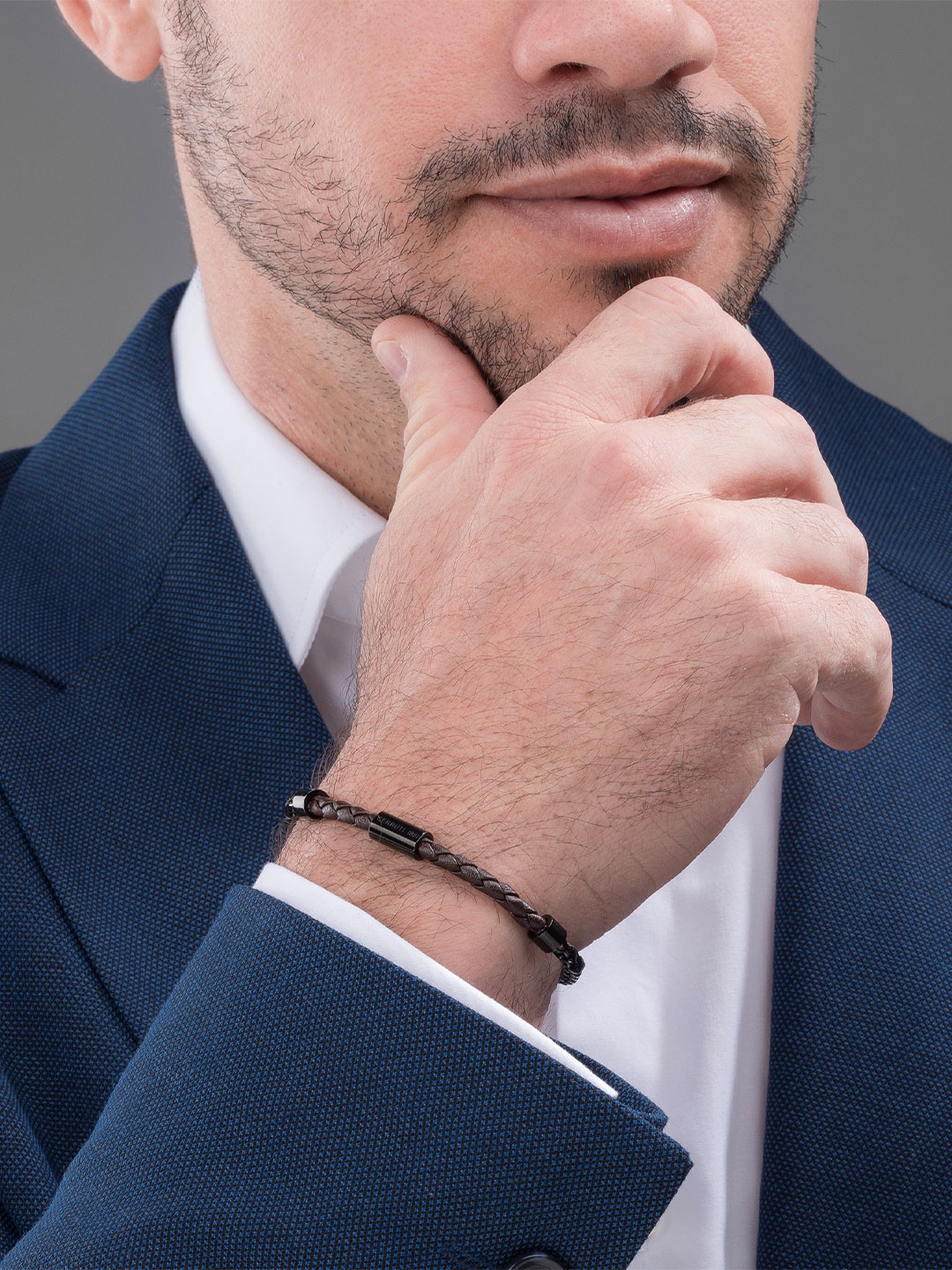 

Cerruti 1881 Men Link Bracelet, Blue