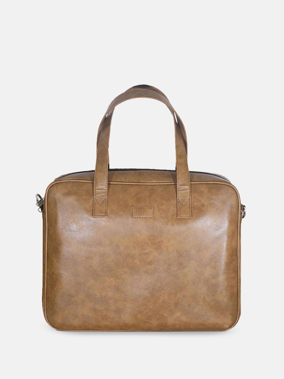 

VASKA Unisex Tan Laptop Bag