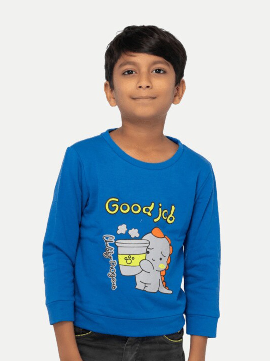 

BAESD Boys Graphic Printed Cotton Pullover Sweatshirt, Blue