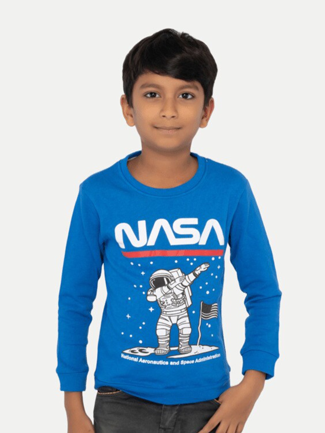 

BAESD Boys NASA Printed Cotton Pullover Sweatshirt, Blue
