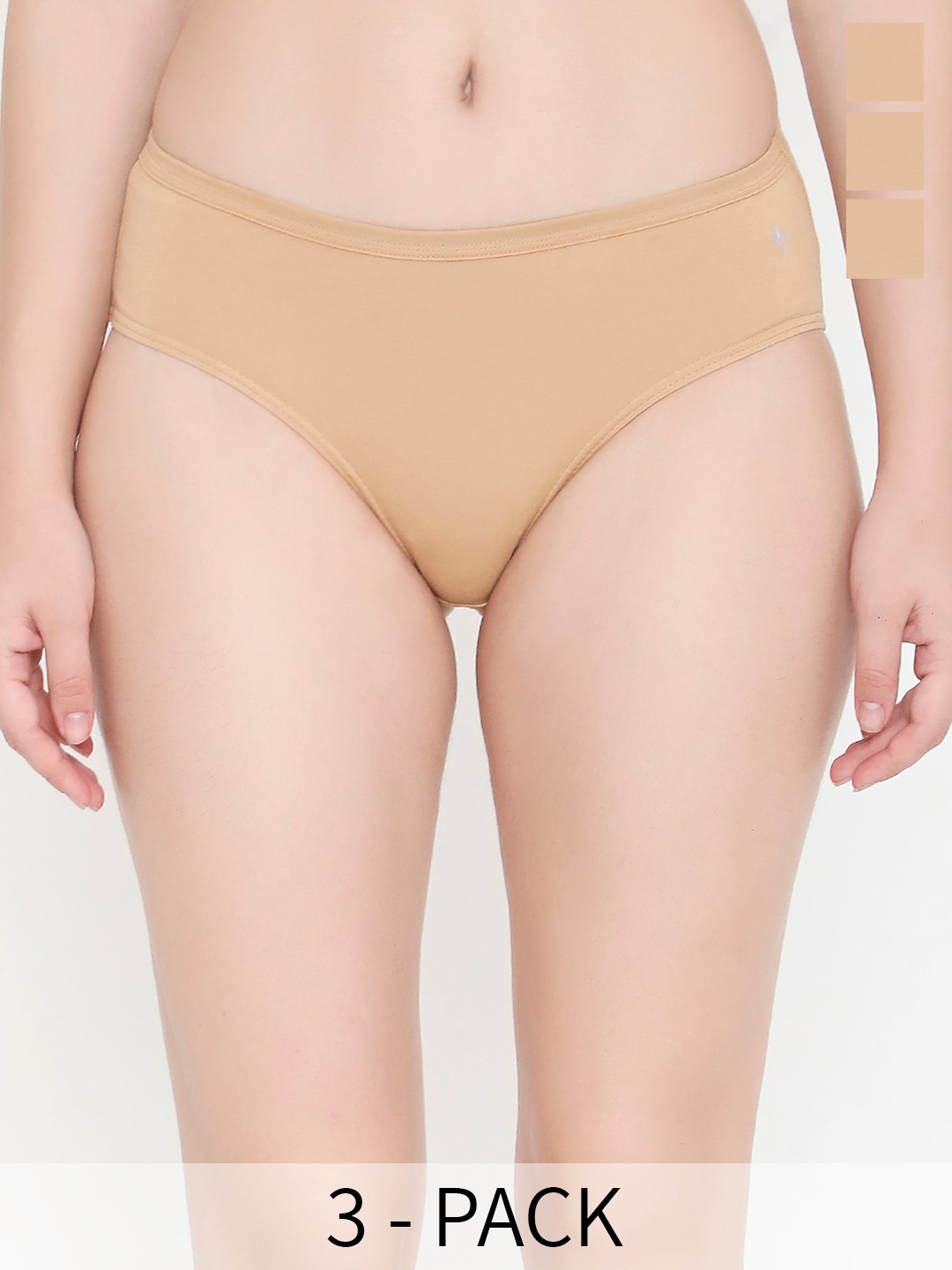 

Feelings Pack Of 3 Assorted Cotton Hipster Briefs