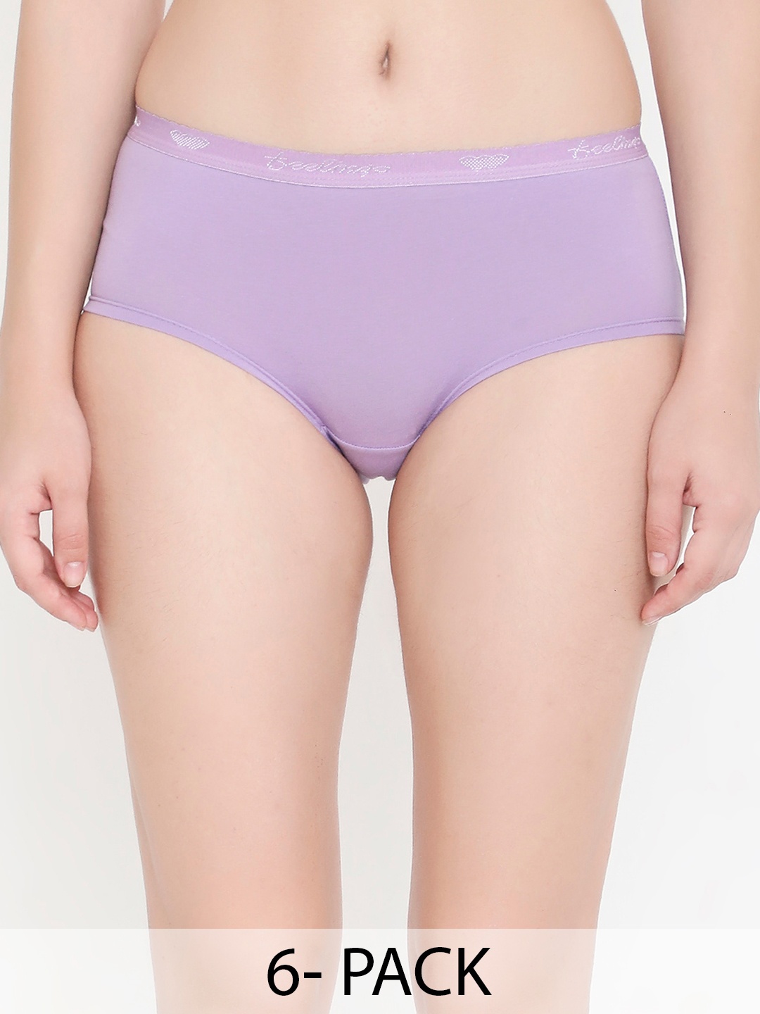

Feelings Pack Of 6 Assorted Anti Microbial Cotton Hipster Briefs