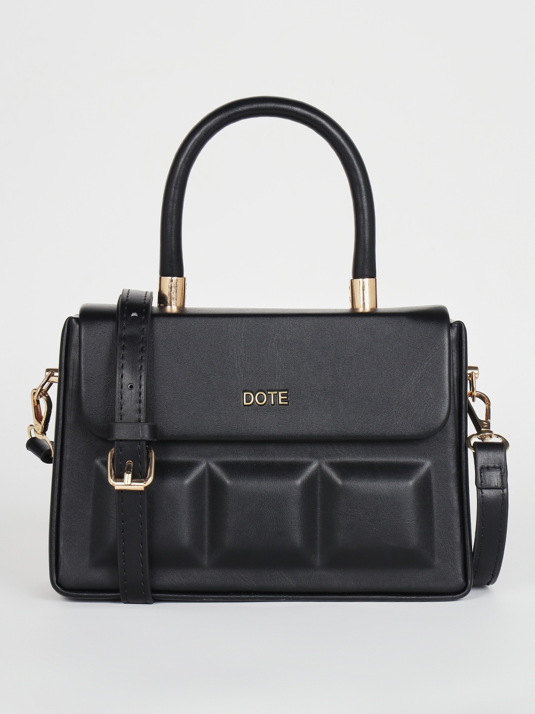 

DOTE Structured Handheld Bag, Black