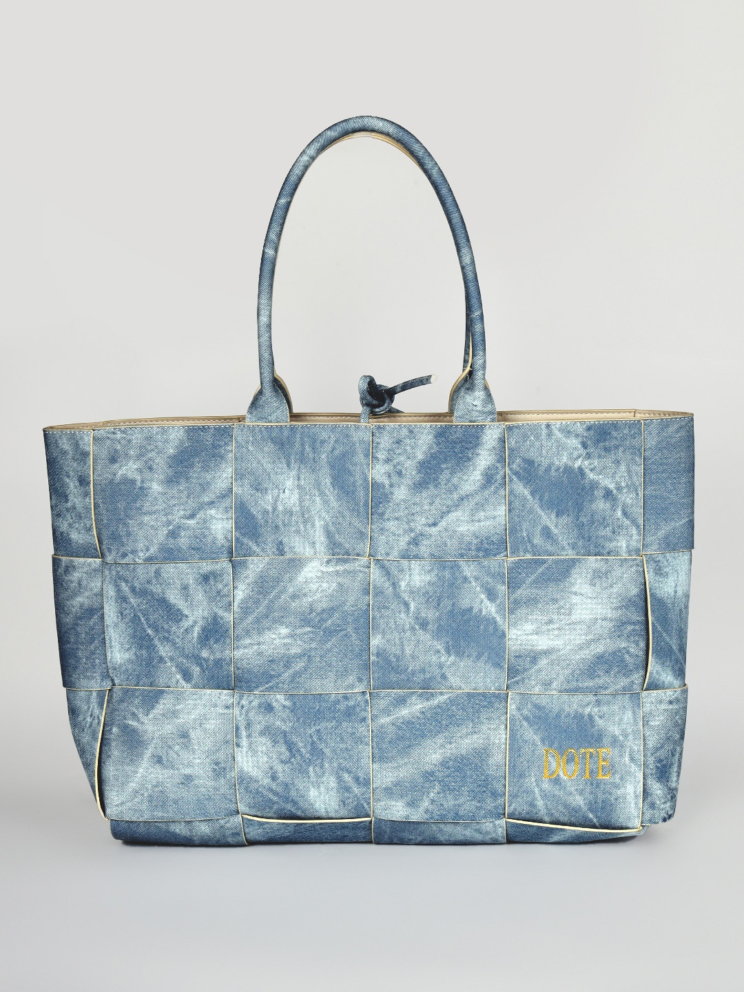 

DOTE Abstract Printed Oversized Shopper Tote Bag, Blue
