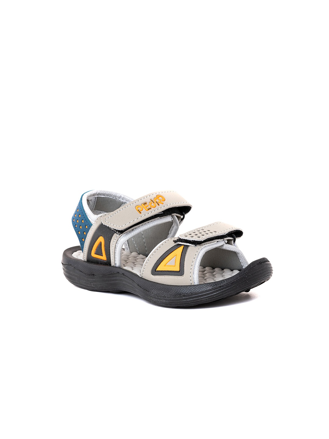 

Khadims Boys Textured Sports Sandals, Grey