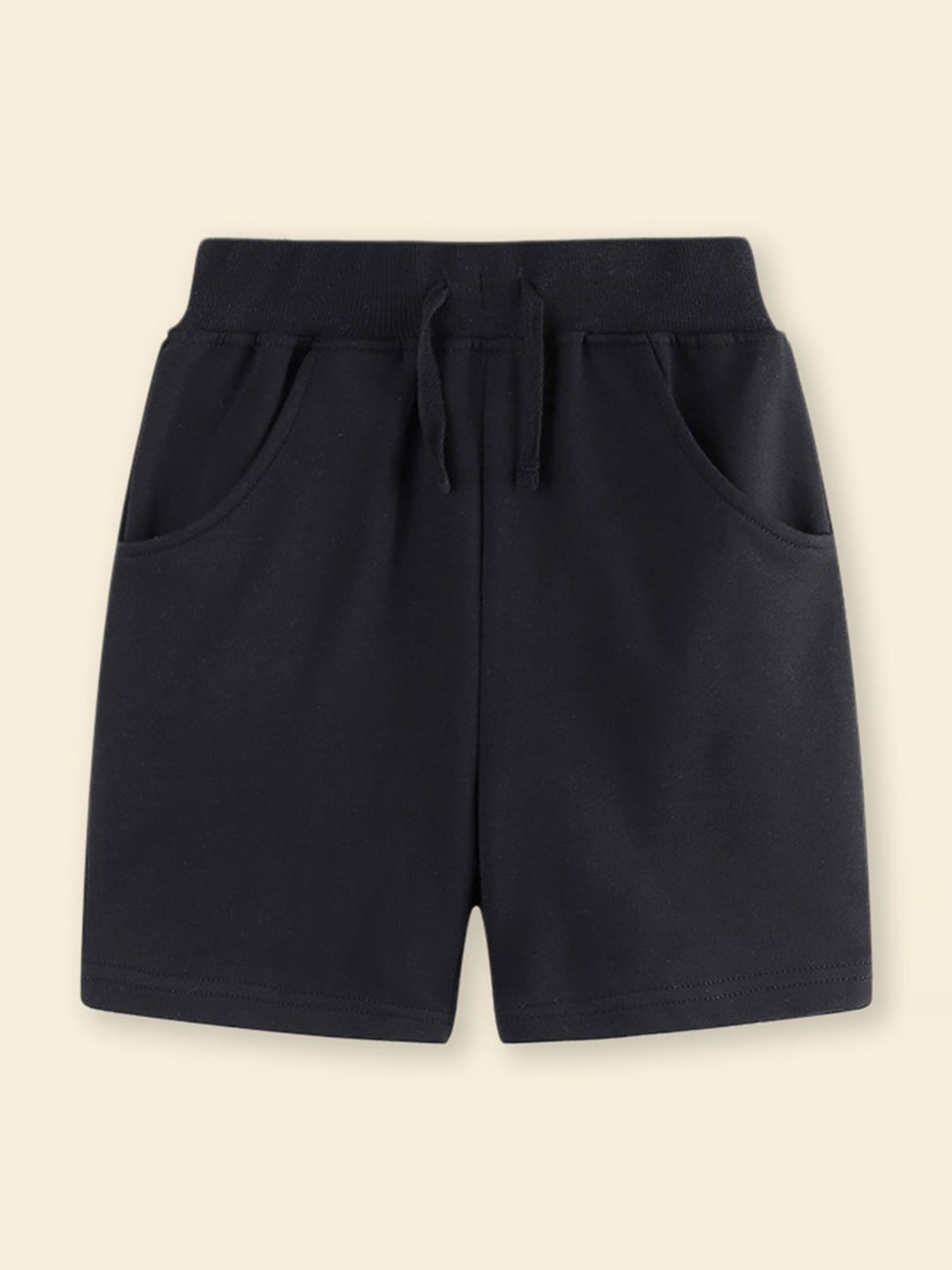 

INCLUD Boys Mid-Rise Regular Shorts, Black