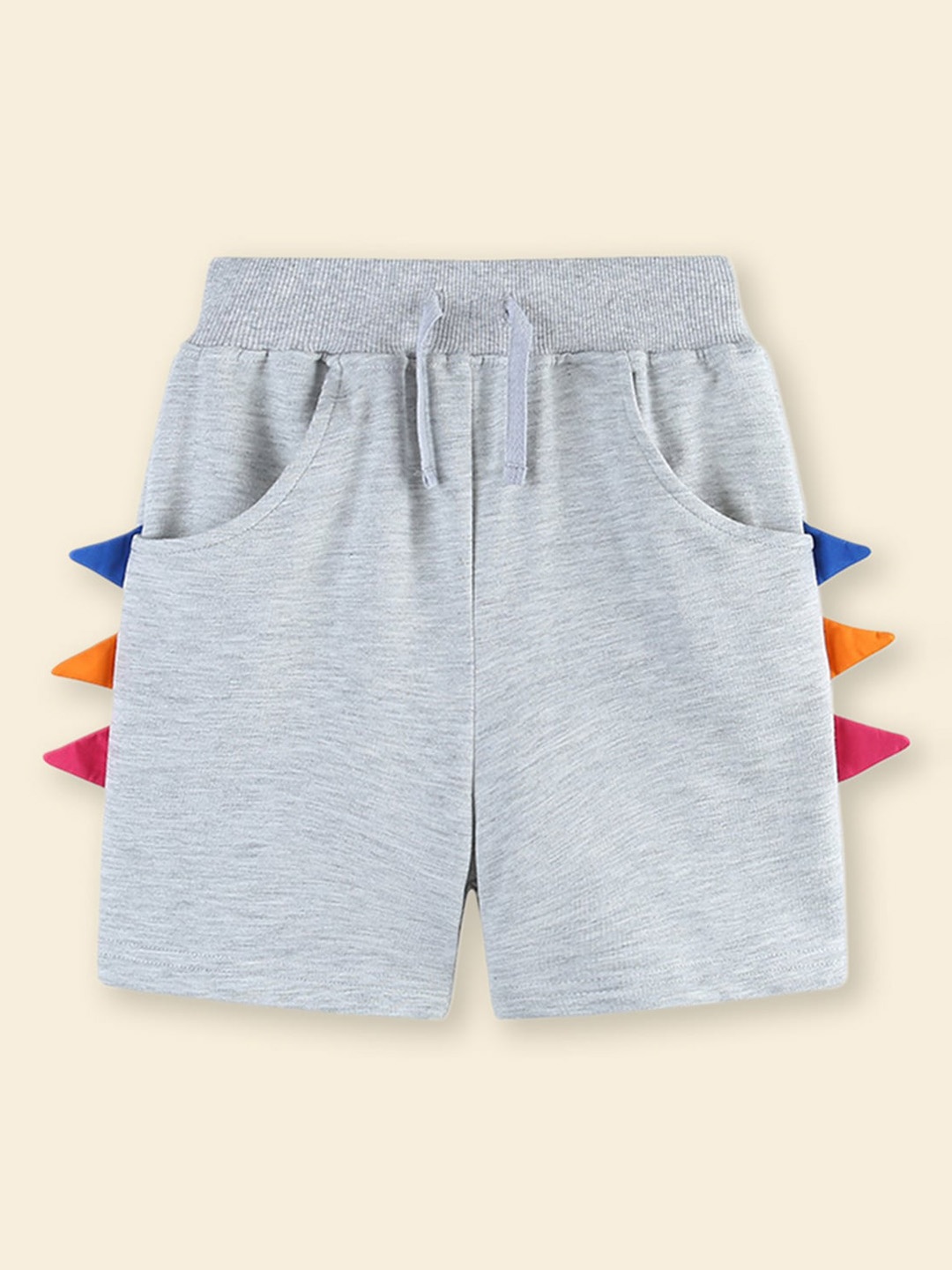 

INCLUD Boys Mid-Rise Regular Shorts, Grey