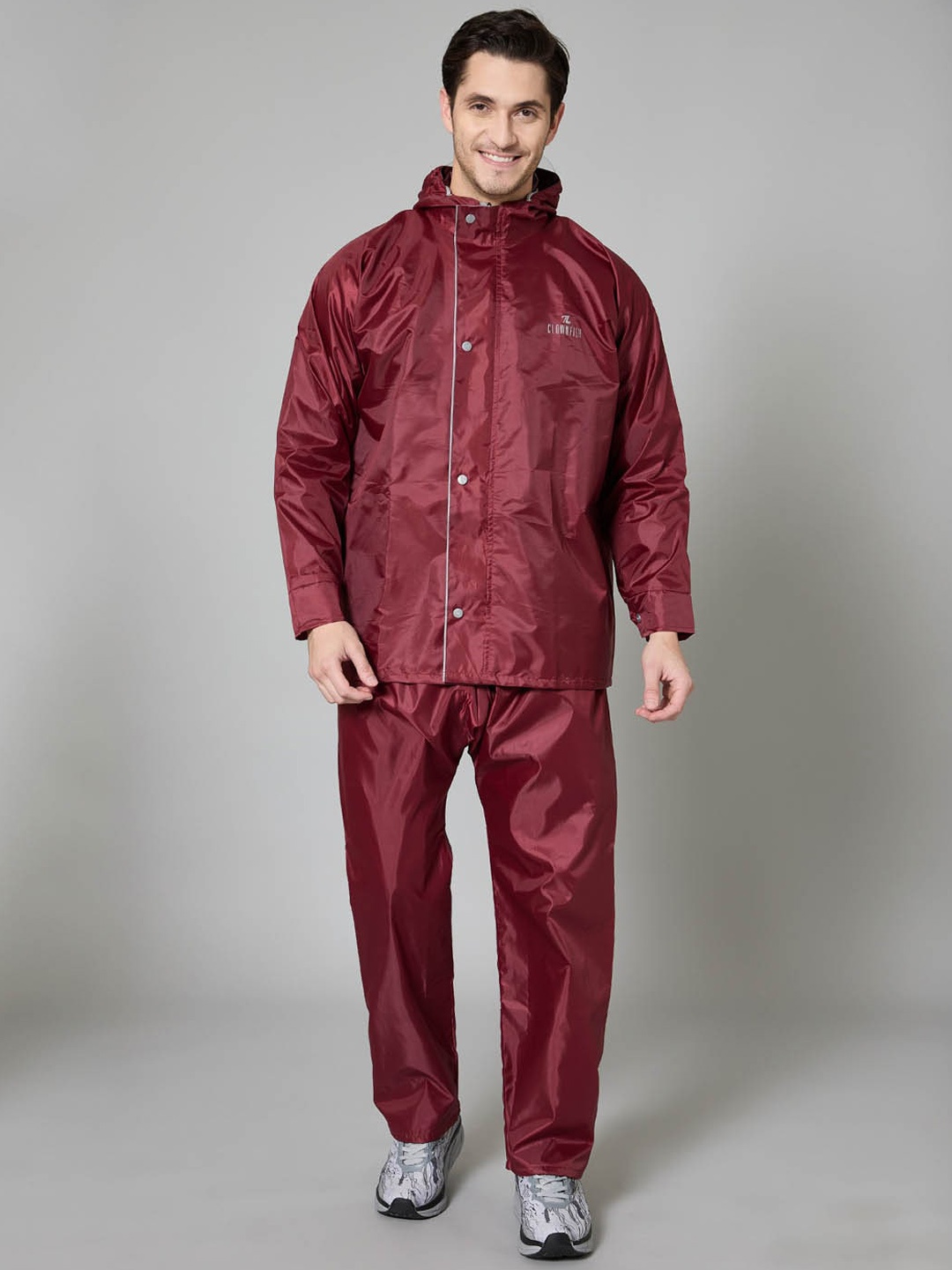 

THE CLOWNFISH Opener Pro Waterproof Rain Jacket With Trousers, Maroon