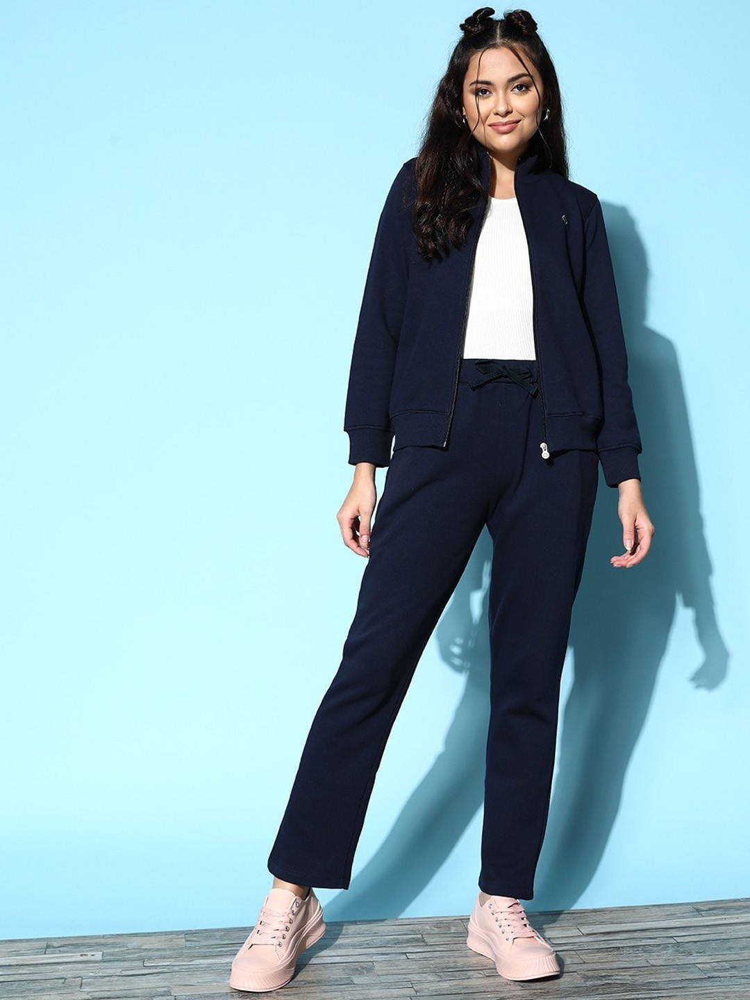 

Sweet Dreams Zipper Sweatshirt & Trousers, Navy blue