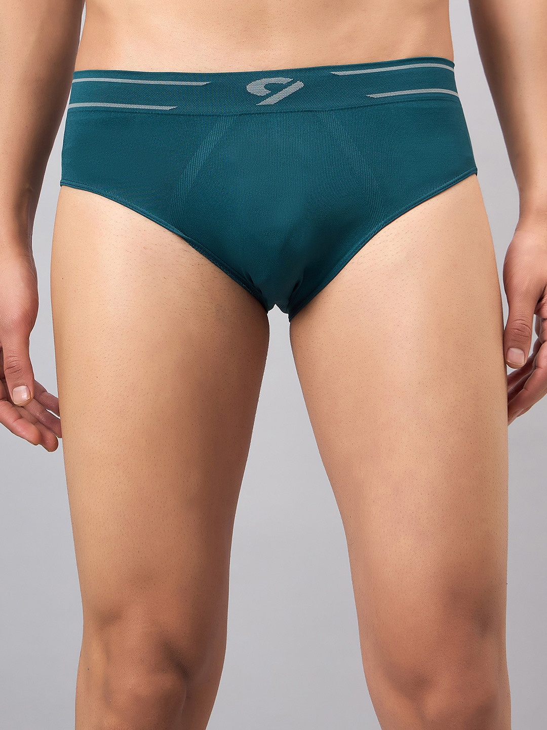 

C9 AIRWEAR Mid-Rise Seamless Basic Briefs 19805_TEALGREEN, Teal