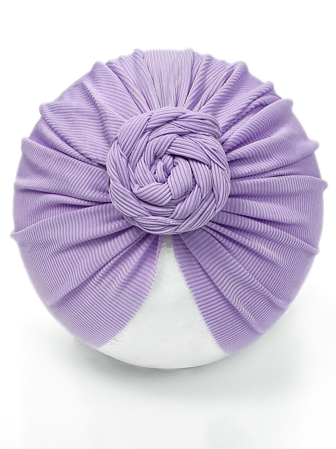 

ANNA CREATIONS Girls Self-Design Beanie, Purple
