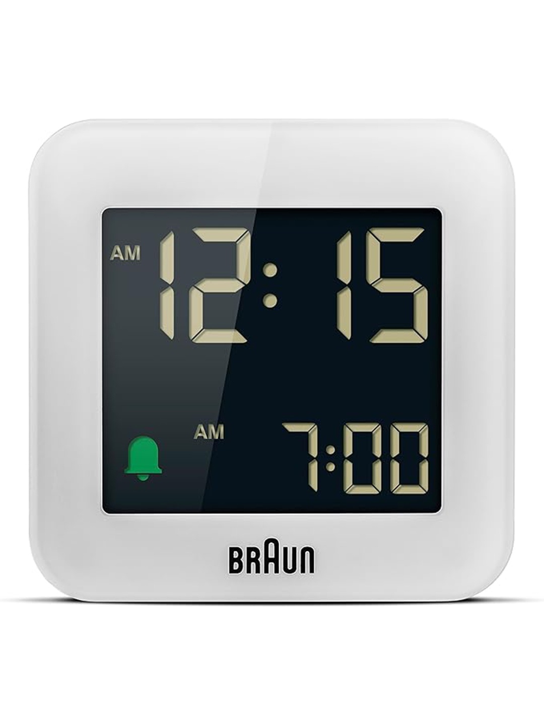 

Braun White Contemporary Square Shaped Digital Alarm Clock