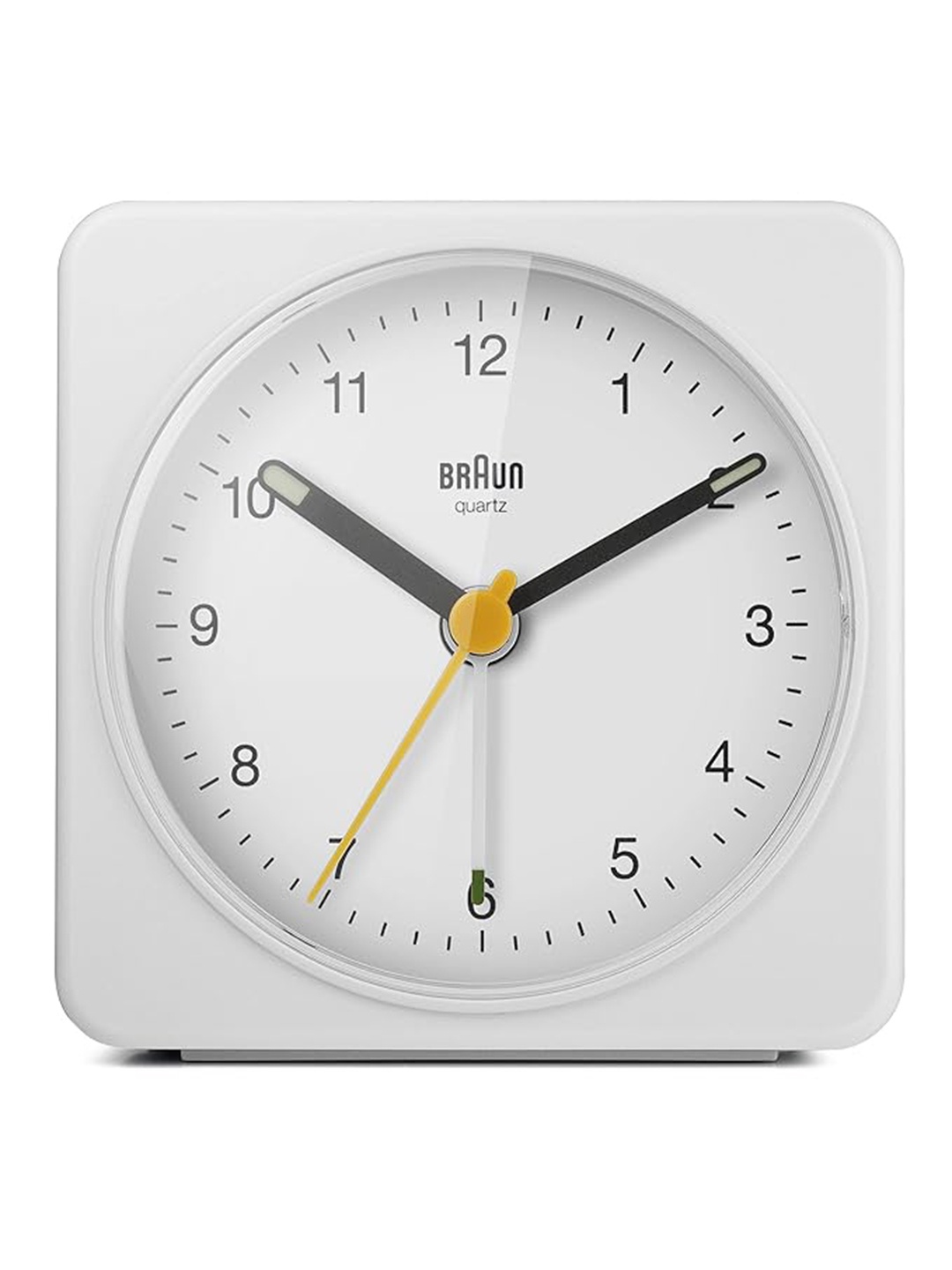 

Braun White & Yellow Contemporary Square Shaped Alarm Clock