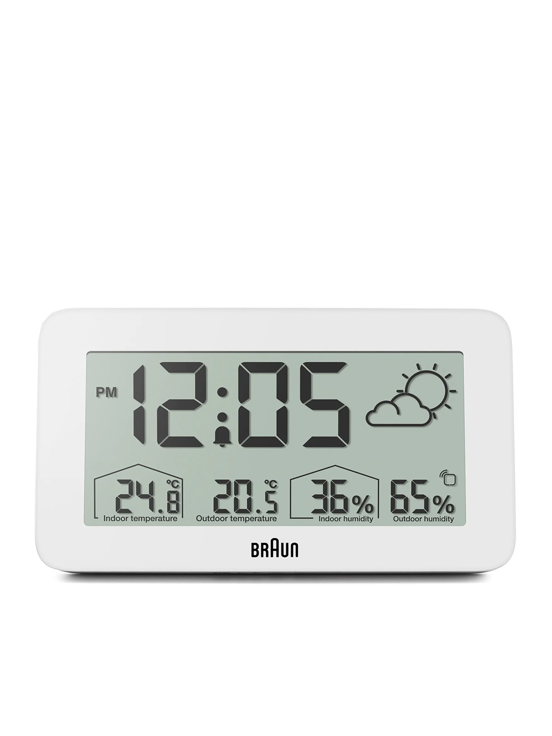

Braun White Contemporary Rectangle Digital Shaped Alarm Clock