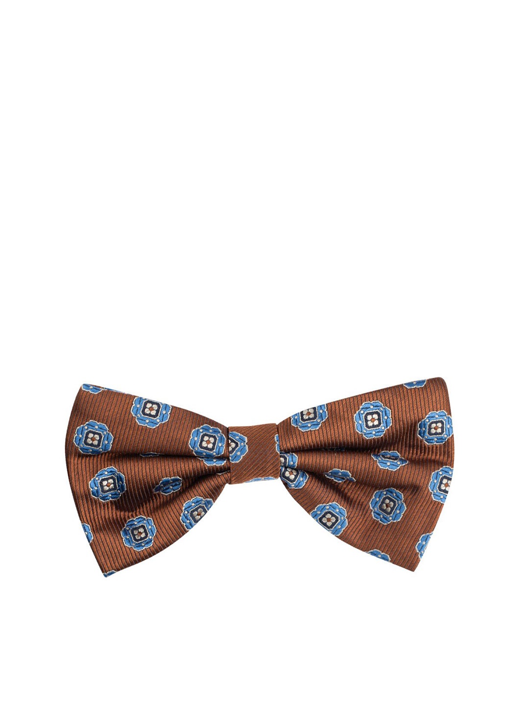 

The Tie Hub Men Silk Woven Design Bow Tie, Rust