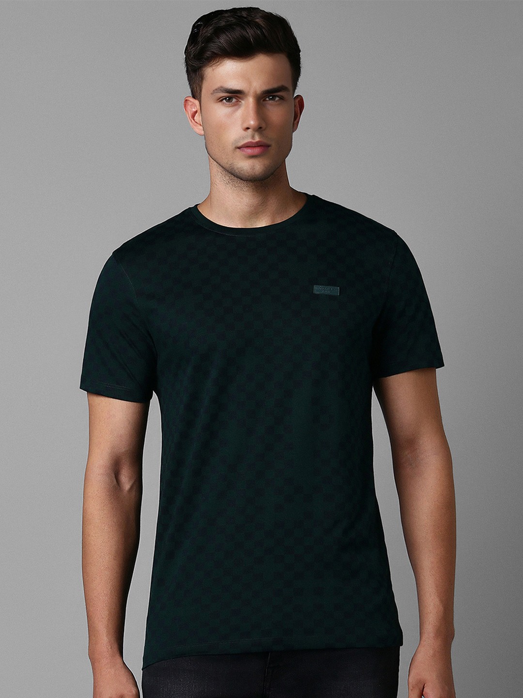 

Louis Philippe Jeans Cotton Round Neck Slim Fit T-shirt, Green