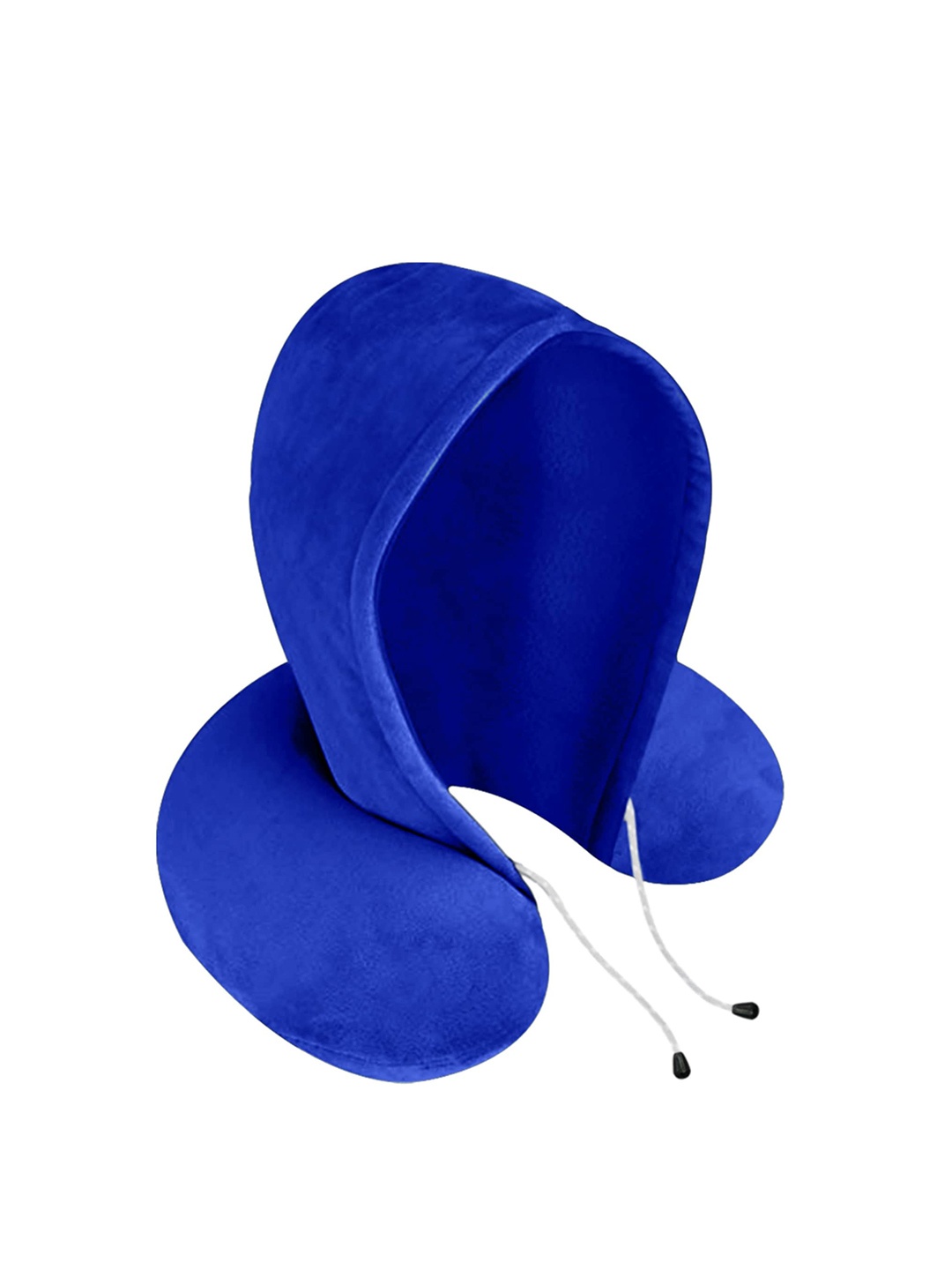 

BILLEBON Ultra Soft Neck Pillow with Hoodie Travel Accessory, Blue