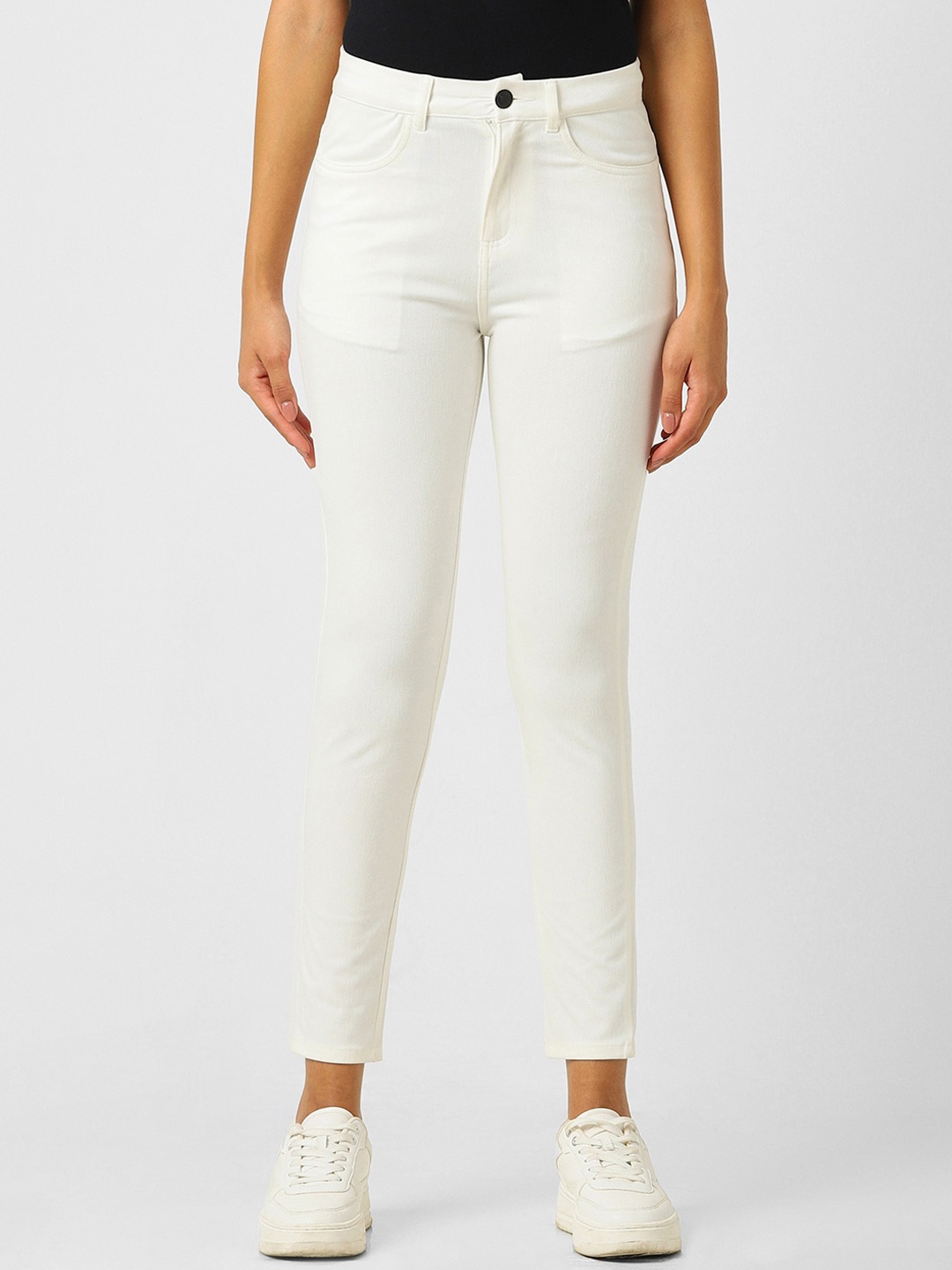 

Van Heusen Woman Mid-Rise Regular Trouser, Cream