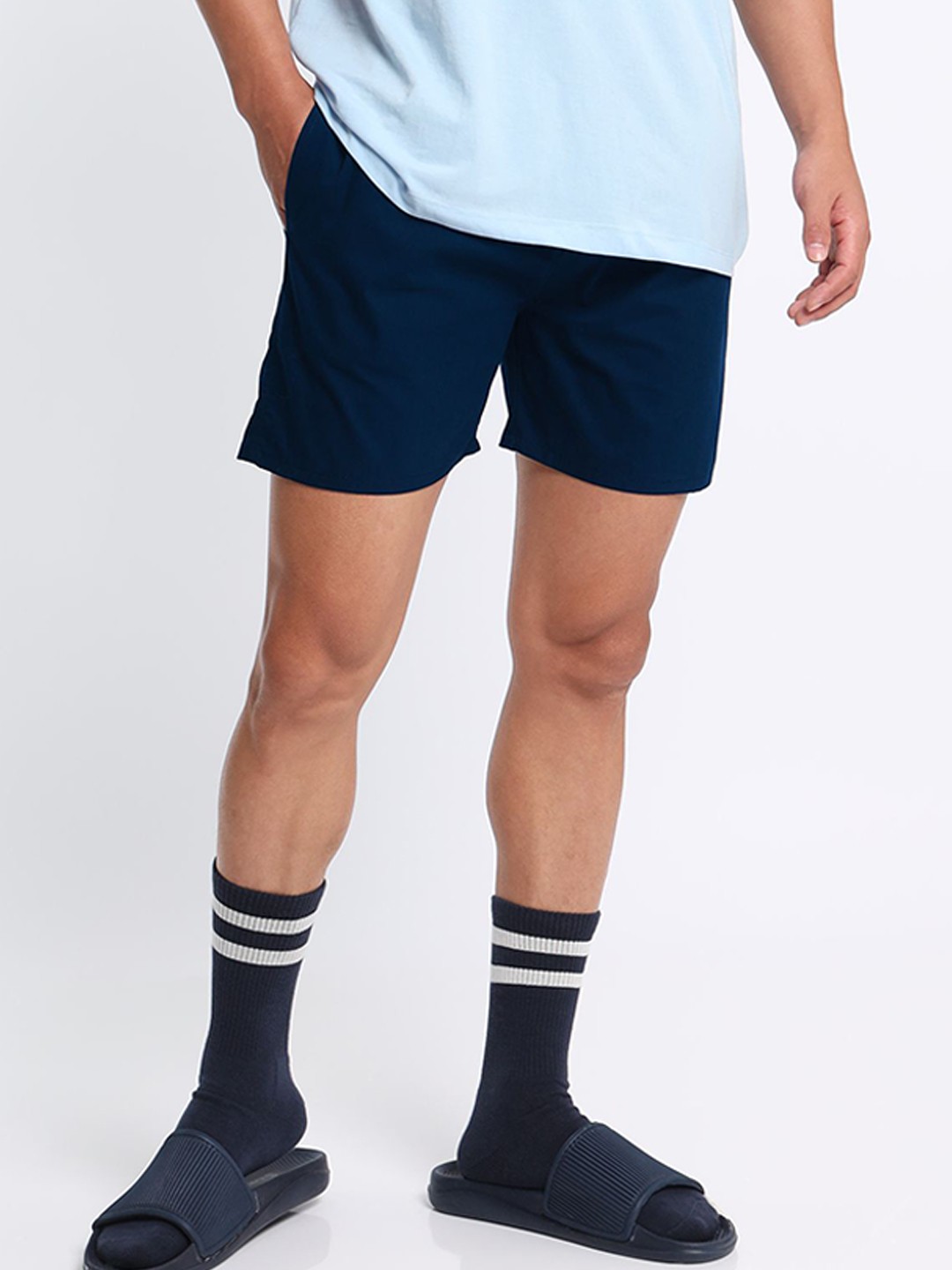 

Beyoung Mid Rise Cotton Boxers BY-MBX-005-S, Navy blue